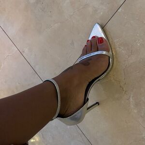 Chic Silver Stiletto Heels